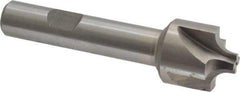 Interstate - 7/32" Radius, 7/8" Mill Diam, 4 Flute Cobalt Corner Rounding End Mill - Single End, Uncoated, 3-1/4" OAL, 1/2" Shank Diam - Exact Tool & Supply