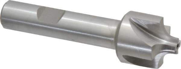 Interstate - 15/64" Radius, 7/8" Mill Diam, 4 Flute Cobalt Corner Rounding End Mill - Single End, Uncoated, 3-1/8" OAL, 1/2" Shank Diam - Exact Tool & Supply