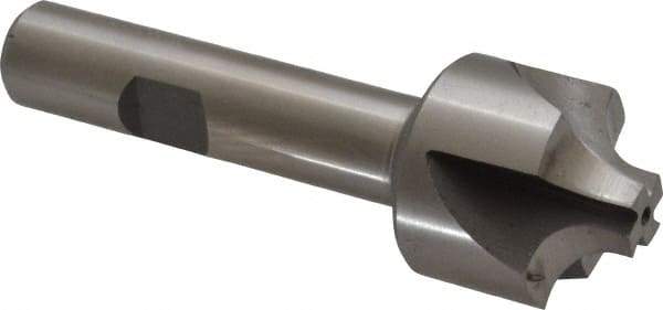Interstate - 1/4" Radius, 1" Mill Diam, 4 Flute Cobalt Corner Rounding End Mill - Single End, Uncoated, 3-1/8" OAL, 1/2" Shank Diam - Exact Tool & Supply