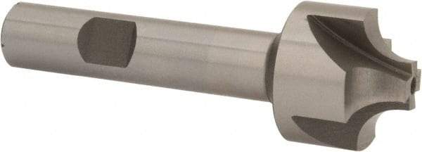 Interstate - 17/64" Radius, 1" Mill Diam, 4 Flute Cobalt Corner Rounding End Mill - Single End, Uncoated, 3-1/8" OAL, 1/2" Shank Diam - Exact Tool & Supply