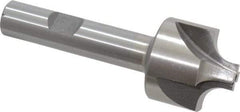 Interstate - 9/32" Radius, 1-1/8" Mill Diam, 4 Flute Cobalt Corner Rounding End Mill - Single End, Uncoated, 3-1/4" OAL, 1/2" Shank Diam - Exact Tool & Supply