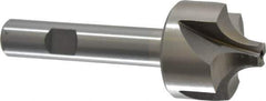 Interstate - 3/8" Radius, 1-1/4" Mill Diam, 4 Flute Cobalt Corner Rounding End Mill - Single End, Uncoated, 3-1/2" OAL, 1/2" Shank Diam - Exact Tool & Supply