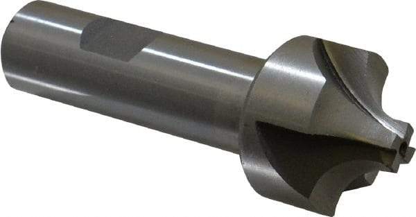 Interstate - 3/8" Radius, 1-1/4" Mill Diam, 4 Flute Cobalt Corner Rounding End Mill - Single End, Uncoated, 3-1/2" OAL, 3/4" Shank Diam - Exact Tool & Supply