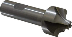 Interstate - 3/8" Radius, 1-1/4" Mill Diam, 4 Flute Cobalt Corner Rounding End Mill - Single End, Uncoated, 3-1/2" OAL, 3/4" Shank Diam - Exact Tool & Supply