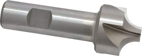 Interstate - 13/32" Radius, 1-1/4" Mill Diam, 4 Flute Cobalt Corner Rounding End Mill - Single End, Uncoated, 3-1/2" OAL, 3/4" Shank Diam - Exact Tool & Supply