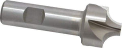 Interstate - 13/32" Radius, 1-1/4" Mill Diam, 4 Flute Cobalt Corner Rounding End Mill - Single End, Uncoated, 3-1/2" OAL, 3/4" Shank Diam - Exact Tool & Supply