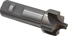 Interstate - 7/16" Radius, 1-3/8" Mill Diam, 4 Flute Cobalt Corner Rounding End Mill - Single End, Uncoated, 4" OAL, 1" Shank Diam - Exact Tool & Supply