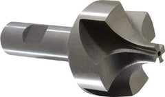 Interstate - 19/32" Radius, 1-15/16" Mill Diam, 4 Flute Cobalt Corner Rounding End Mill - Single End, Uncoated, 4" OAL, 3/4" Shank Diam - Exact Tool & Supply