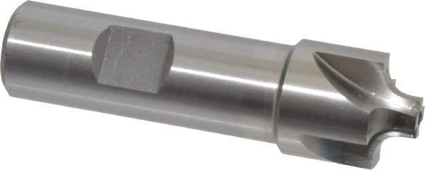 Interstate - 3/16" Radius, 7/8" Mill Diam, 4 Flute Cobalt Corner Rounding End Mill - Single End, Uncoated, 3-1/8" OAL, 3/4" Shank Diam - Exact Tool & Supply