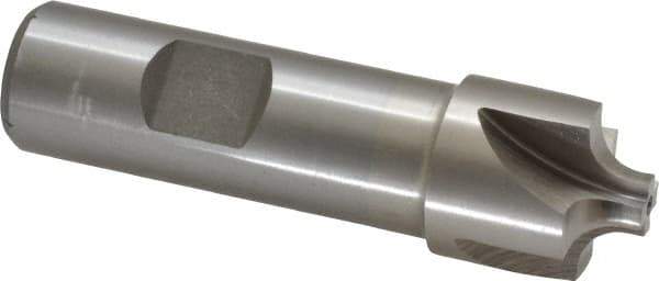 Interstate - 13/64" Radius, 7/8" Mill Diam, 4 Flute Cobalt Corner Rounding End Mill - Single End, Uncoated, 3-1/8" OAL, 3/4" Shank Diam - Exact Tool & Supply