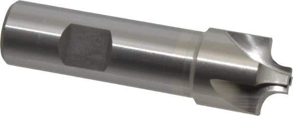 Interstate - 7/32" Radius, 7/8" Mill Diam, 4 Flute Cobalt Corner Rounding End Mill - Single End, Uncoated, 3-1/4" OAL, 3/4" Shank Diam - Exact Tool & Supply