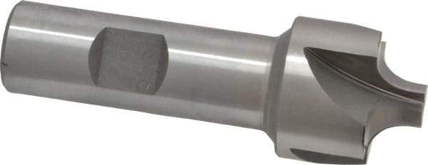 Interstate - 9/32" Radius, 1-1/8" Mill Diam, 4 Flute Cobalt Corner Rounding End Mill - Single End, Uncoated, 3-1/4" OAL, 3/4" Shank Diam - Exact Tool & Supply