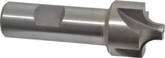 Interstate - 19/64" Radius, 1-1/8" Mill Diam, 4 Flute Cobalt Corner Rounding End Mill - Single End, Uncoated, 3-1/4" OAL, 3/4" Shank Diam - Exact Tool & Supply