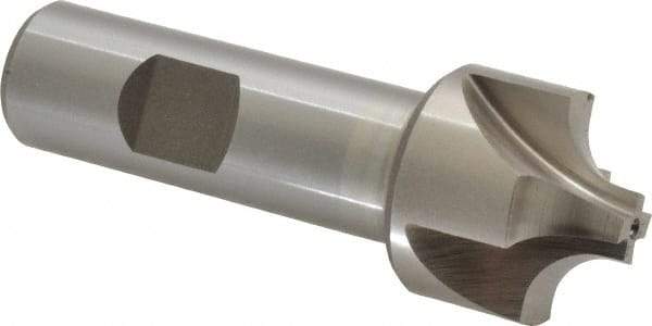 Interstate - 5/16" Radius, 1-1/8" Mill Diam, 4 Flute Cobalt Corner Rounding End Mill - Single End, Uncoated, 3-1/4" OAL, 3/4" Shank Diam - Exact Tool & Supply