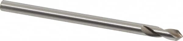 Interstate - 1/4" Body Diam, 90°, 4" OAL, High Speed Steel Spotting Drill - Exact Tool & Supply