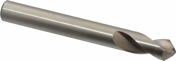 Interstate - 3/8" Body Diam, 90°, 3-1/8" OAL, High Speed Steel Spotting Drill - Exact Tool & Supply