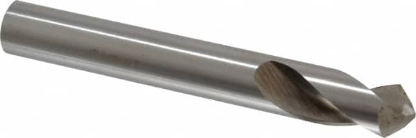Interstate - 1/2" Body Diam, 90°, 3-3/4" OAL, High Speed Steel Spotting Drill - Exact Tool & Supply