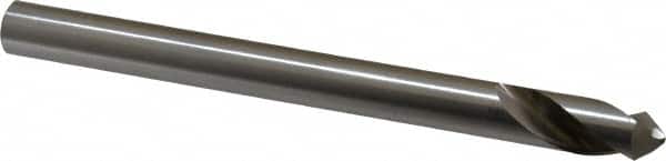 Interstate - 1/2" Body Diam, 90°, 6" OAL, High Speed Steel Spotting Drill - Exact Tool & Supply
