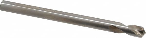 Interstate - 3/8" Body Diam, 120°, 5" OAL, High Speed Steel Spotting Drill - Exact Tool & Supply