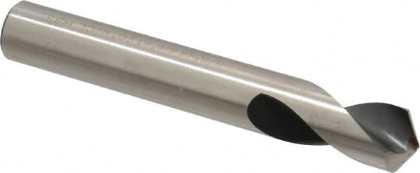 Interstate - 5/8" Body Diam, 120°, 4-3/8" OAL, High Speed Steel Spotting Drill - Exact Tool & Supply