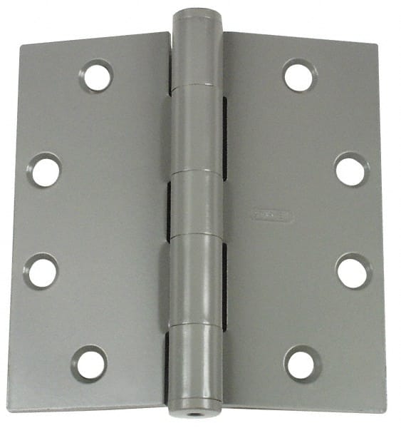 Stanley - 4-1/2" Long x 4-1/2" Wide Steel Concealed Ball Bearing Commercial Hinge - Exact Tool & Supply