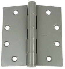 Stanley - 4-1/2" Long x 4-1/2" Wide Brass Concealed Ball Bearing Commercial Hinge - Exact Tool & Supply