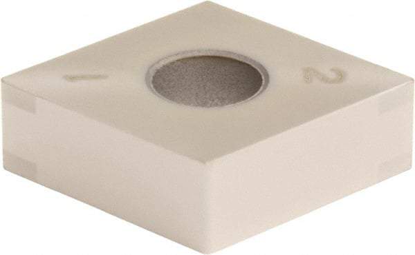Sumitomo - 4NC-CNGA431 Grade BNC200 PCBN Turning Insert - TiN Finish, 80° Diamond, 1/2" Inscr Circle, 3/16" Thick, 1/64" Corner Radius - Exact Tool & Supply
