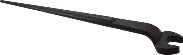 Proto - 1-1/16" Standard Spud Handle Open End Wrench - 17-1/4" OAL, Single End, Black Finish - Exact Tool & Supply