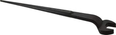 Proto - 1-1/16" Standard Spud Handle Open End Wrench - 17-1/4" OAL, Single End, Black Finish - Exact Tool & Supply
