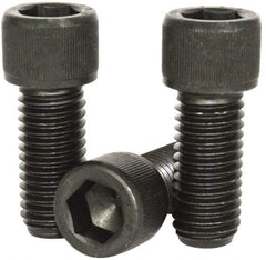 Value Collection - 1-8 UNC Hex Socket Drive, Socket Cap Screw - Alloy Steel, Black Oxide Finish, Partially Threaded, 6-1/2" Length Under Head - Exact Tool & Supply