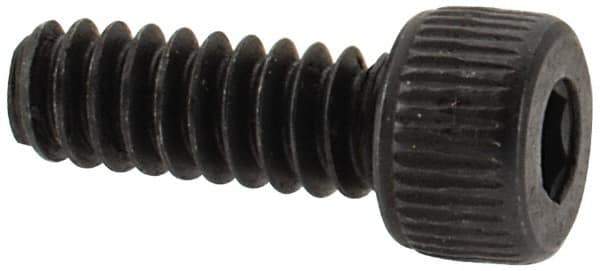 Value Collection - #6-32 UNC Hex Socket Drive, Socket Cap Screw - Alloy Steel, Black Oxide Finish, Fully Threaded, 3/8" Length Under Head - Exact Tool & Supply