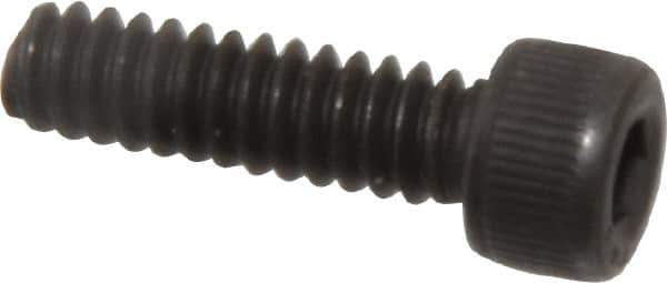 Value Collection - #6-32 UNC Hex Socket Drive, Socket Cap Screw - Alloy Steel, Black Oxide Finish, Fully Threaded, 1/2" Length Under Head - Exact Tool & Supply