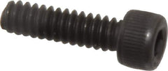Value Collection - #6-32 UNC Hex Socket Drive, Socket Cap Screw - Alloy Steel, Black Oxide Finish, Fully Threaded, 1/2" Length Under Head - Exact Tool & Supply