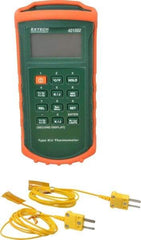 Extech - -328 to 2,498°F Dual Input Digital Thermometer - Digital Display - Exact Tool & Supply