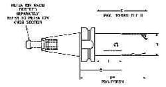 Parlec - PC2 Inside Modular Connection, Boring Head Taper Shank - Modular Connection Mount, 3.8 Inch Projection, 0.94 Inch Nose Diameter - Exact Tool & Supply