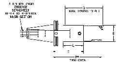 Parlec - PC2 Inside Modular Connection, Boring Head Taper Shank - Modular Connection Mount, 3.33 Inch Projection, 0.944 Inch Nose Diameter - Exact Tool & Supply