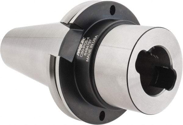 Parlec - PC6 Inside Modular Connection, Boring Head Taper Shank - Modular Connection Mount, 2.72 Inch Projection, 2.52 Inch Nose Diameter - Exact Tool & Supply