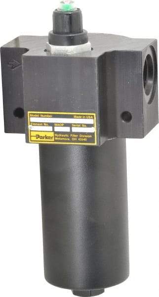 Parker - 1-1/16-12 Thread, 10 Micron, Filter Assembly - Microglass - Exact Tool & Supply