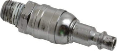 Value Collection - 1/4 Male NPT Pneumatic Hose Swivel Fitting - Steel, Nickel Plated, Industrial Interchange - Exact Tool & Supply