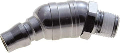 Value Collection - 1/4 Male NPT Pneumatic Hose Swivel Fitting - Steel, Nickel Plated, Japanese Interchange - Exact Tool & Supply