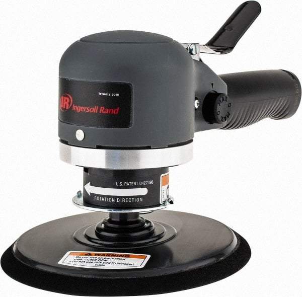 Ingersoll-Rand - 12,000 OPM, 16.98 CFM Air Consumption, Palm Air Orbital Sander - Round Pad, 1/4 NPT Inlet - Exact Tool & Supply