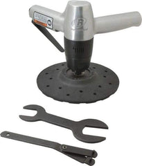 Ingersoll-Rand - 7" Max Disc, 6,000 RPM, Pneumatic Handheld Disc Sander - 22 CFM, 1/4 NPT Inlet, 0.8 hp - Exact Tool & Supply