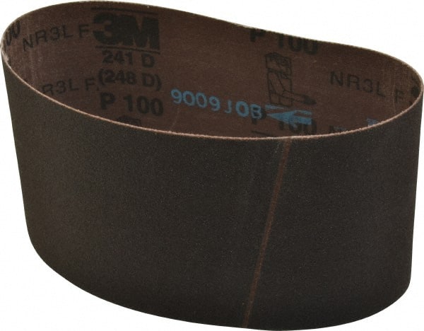 3M - 3-1/2" Wide x 15-1/2" OAL, 100 Grit, Aluminum Oxide Abrasive Belt - Exact Tool & Supply