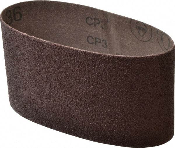 3M - 3-1/2" Wide x 15-1/2" OAL, 36 Grit, Aluminum Oxide Abrasive Belt - Aluminum Oxide, Very Coarse, Coated, X Weighted Cloth Backing, Series 341D - Exact Tool & Supply
