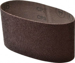 3M - 3-1/2" Wide x 15-1/2" OAL, 36 Grit, Aluminum Oxide Abrasive Belt - Aluminum Oxide, Very Coarse, Coated, X Weighted Cloth Backing, Series 341D - Exact Tool & Supply
