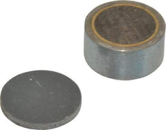 Mag-Mate - 1/4-2 Thread, 1" Diam, 1/2" High, 46 Lb Average Pull Force, Neodymium Rare Earth Pot Magnet - 0.15" Deep Tapped Hole, Steel Pot, Uninsulated - Exact Tool & Supply