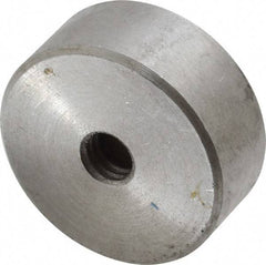 Mag-Mate - 5/16-18 Thread, 1-1/4" Diam, 1/2" High, 68 Lb Average Pull Force, Neodymium Rare Earth Pot Magnet - 0.15" Deep Tapped Hole, Steel Pot, Uninsulated - Exact Tool & Supply