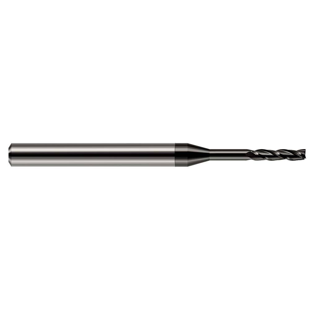 Harvey Tool - 1/4", 1-1/2" LOC, 1/4" Shank Diam, 4" OAL, 3 Flute Solid Carbide Square End Mill - Exact Tool & Supply