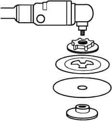 3M - Abrasive Disc Face Plate - 12,000 RPM - Exact Tool & Supply