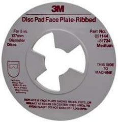3M - Abrasive Disc Face Plate - 12,000 RPM - Exact Tool & Supply